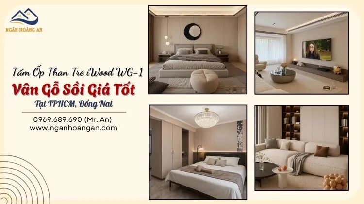 Tấm Ốp Than Tre iWood WG-1 Vân Gỗ Sồi Giá Tốt Tại TPHCM, Đồng Nai