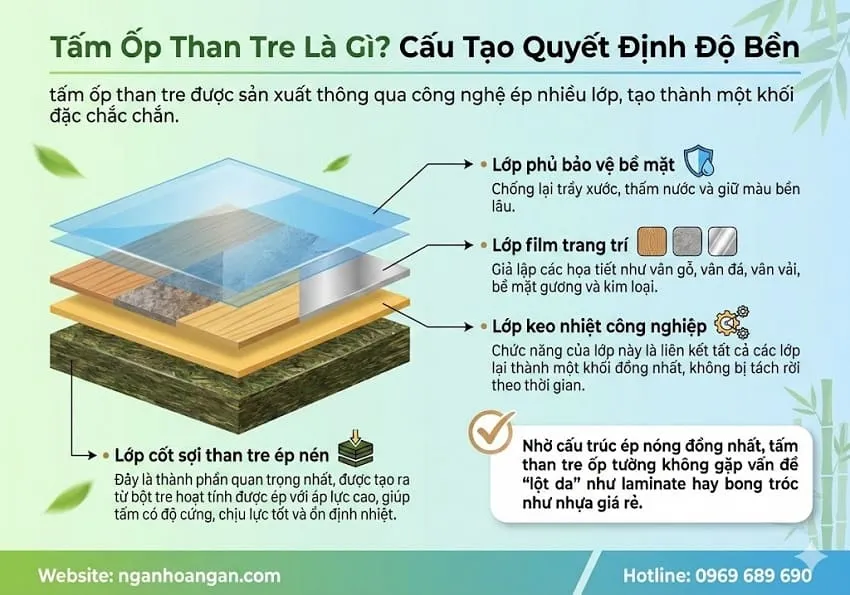 Tấm Ốp Than Tre Là Gì? Cấu Tạo Quyết Định Độ Bền