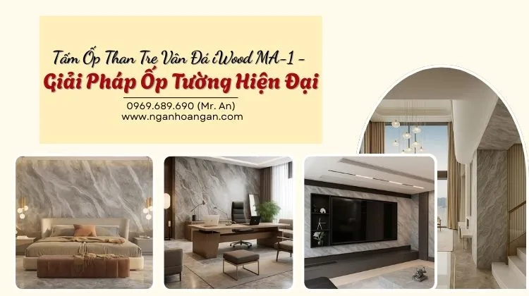 Tấm Ốp Than Tre Vân Đá iWood MA-1 - Giải Pháp Ốp Tường Hiện Đại