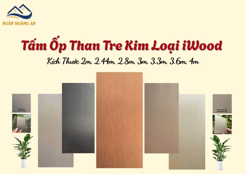 Tấm Than Tre Vân Kim Loại Iwood Cắt Theo Yêu Cầu Tại TPHCM, Đồng Nai
