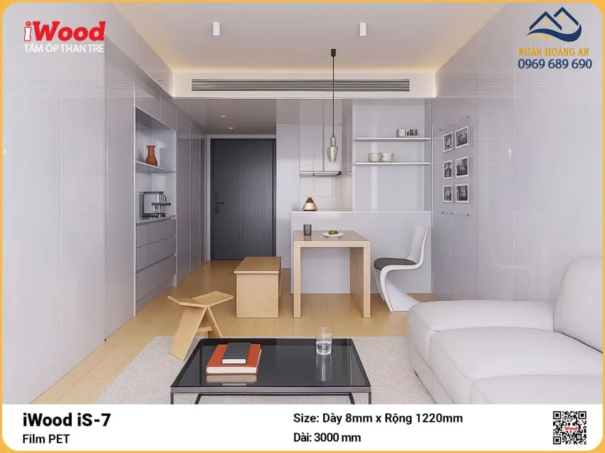 Tấm Ốp Tường iWood iS-7 PET Độ Dày Đa Dạng