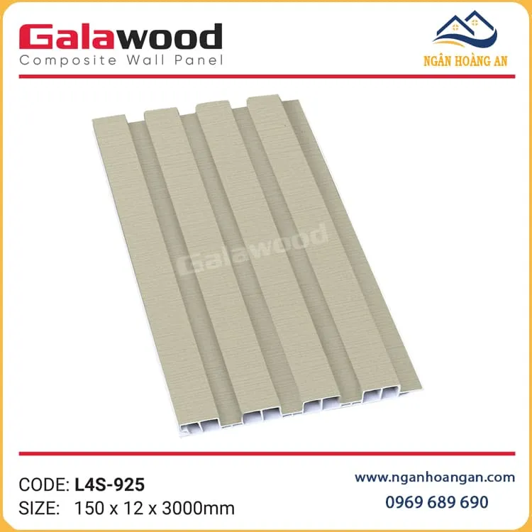 Tấm Ốp Tường Lam Sóng Giả Vân Vải Galawood L4S-925