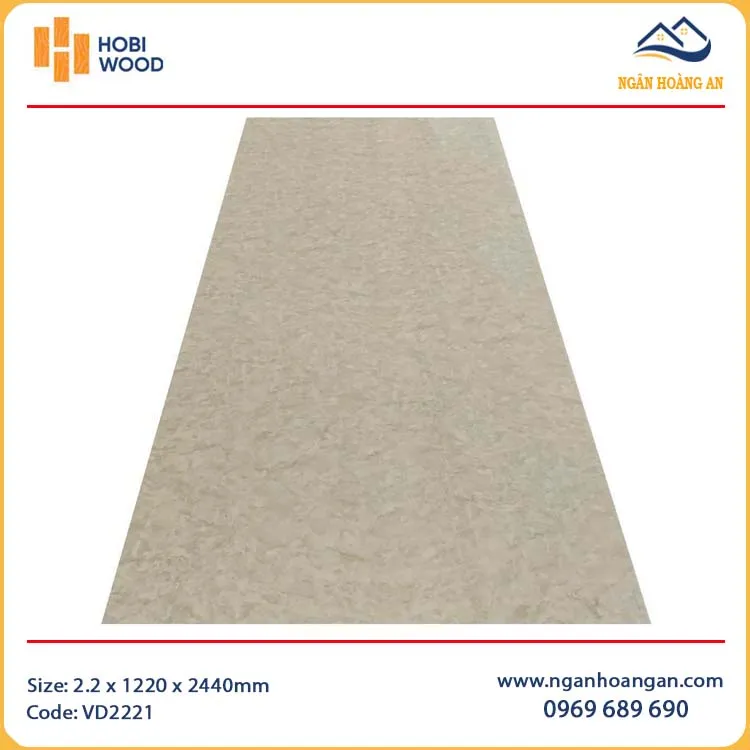 Tấm Ốp Tường Nhựa PVC Giả Đá Hobiwood VD2221