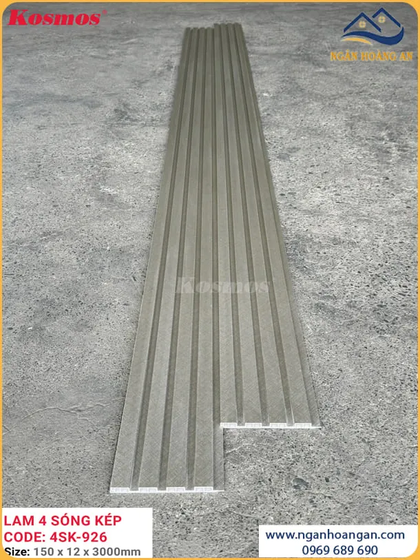 Tấm Ốp Tường Ốp Trần Lam 4 Sóng Kép Kosmos 4SK-926
