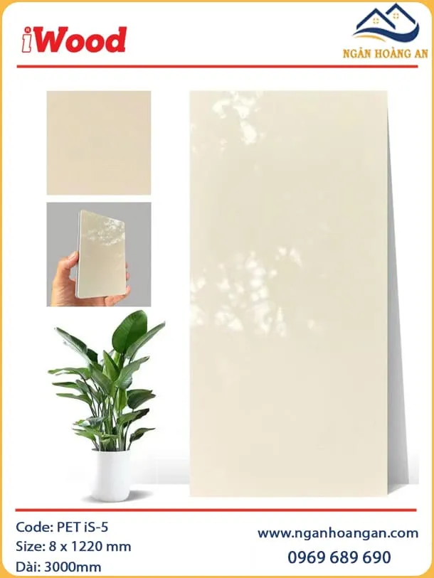 Tấm Ốp Tường Sợi Than Tre Đa Năng iWood iS-5