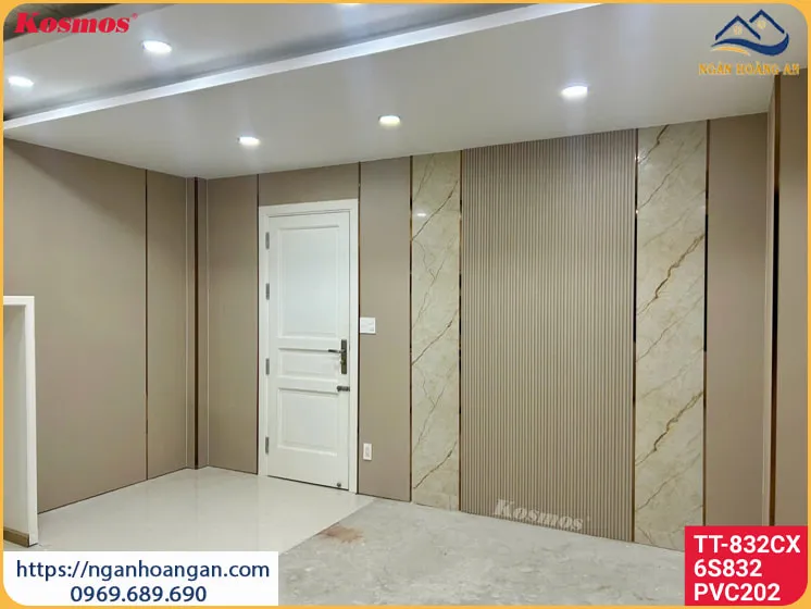 Tấm Ốp Tường Sợi Than Tre Kosmos Vân Vải Ở Xã Bình Chánh TPHCM