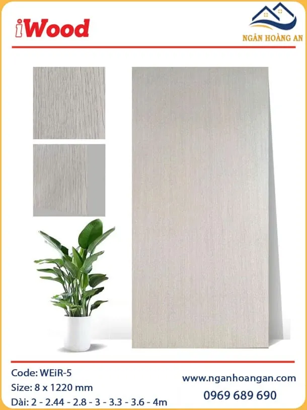 Tấm Ốp Tường Than Tre Vân Gỗ iWood WEiR-5