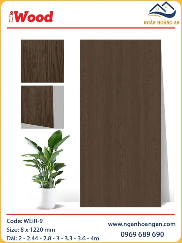 Tấm Than Tre Đa Năng Vân Gỗ iWood WEiR-9