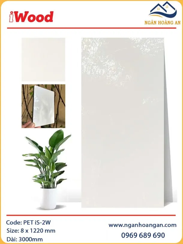 Tấm Ốp Tường Than Tre Phủ PET iWood iS-2W
