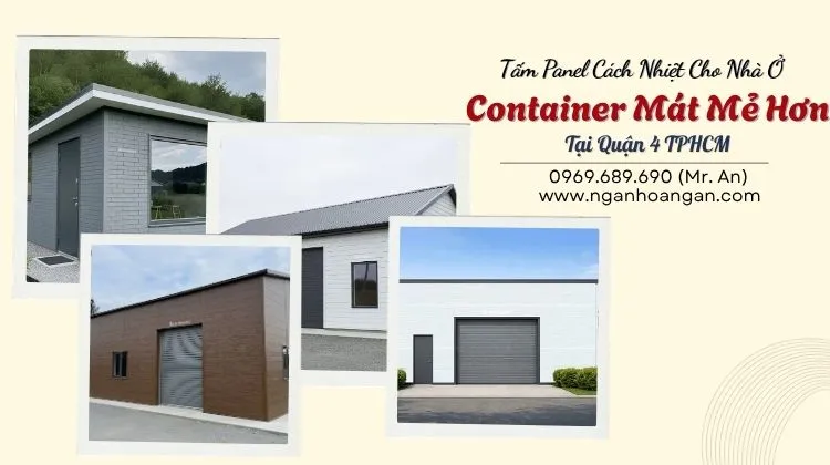 Tấm Panel Cách Nhiệt Cho Nhà Ở Container Mát Mẻ Hơn Tại Quận 4 TPHCM Tấm Panel Cách Nhiệt Cho Nhà Ở Container Mát Mẻ Hơn Tại Quận 4 TPHCM