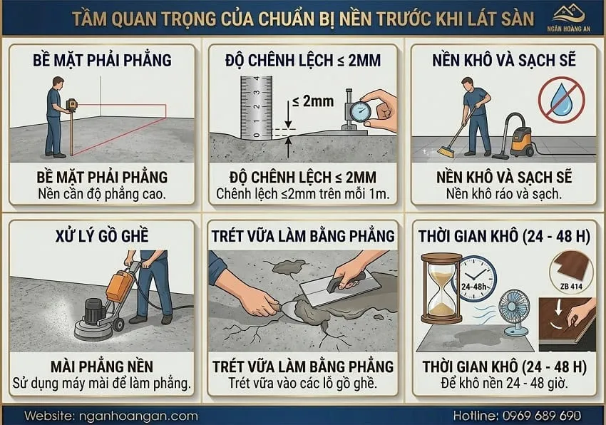 Tầm Quan Trọng Của Việc Chuẩn Bị Nền Trước Khi Lát Sàn