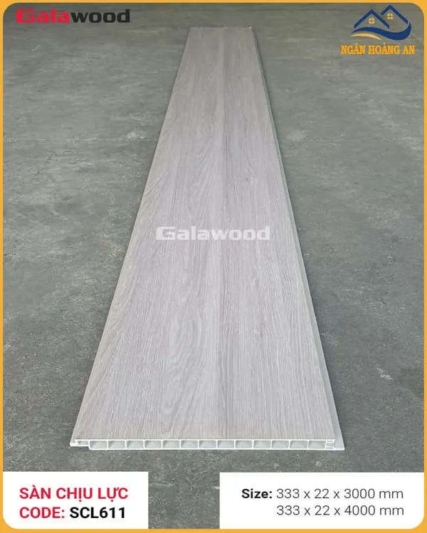 Tấm Sàn Chịu Lực Nhựa PVC Giả Gỗ Galawood SCL611