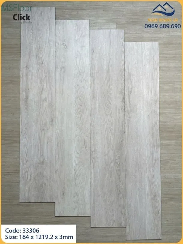 Tấm Sàn Nhựa Dán Keo Giả Gỗ MsFloor 33306 Dày 3mm Tấm Sàn Nhựa Dán Keo Giả Gỗ MsFloor 33306 Dày 3mm