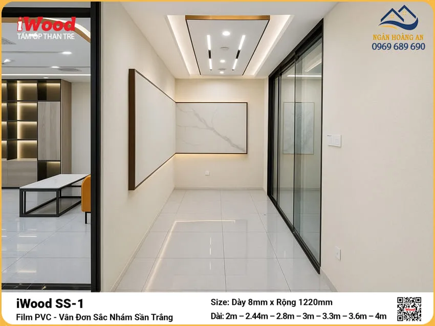 Tấm Than Tre iWood SS-1 Trắng Độ Dày Đa Dạng