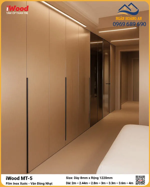 Tấm Than Tre MT-5 Inox Xước Đồng Nhạt Kích Thước Đa Dạng