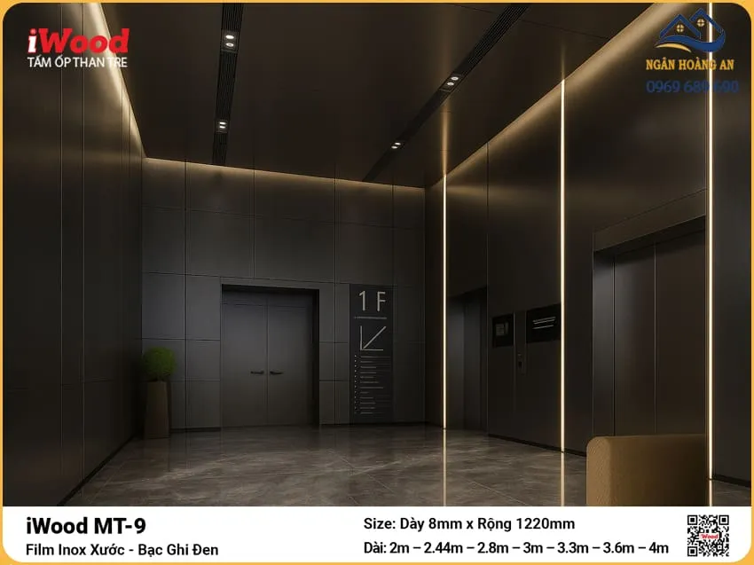 Tấm Than Tre MT-9 Kim Loại Xước Ghi Đen Cắt Theo Kích Thước