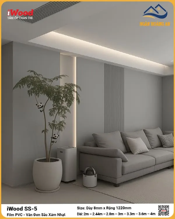 Tấm Than Tre Ốp Tường iWood SS-5 Đa Dạng Kích Thước