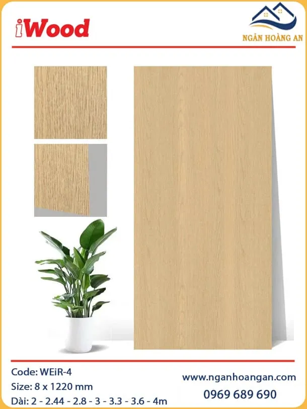 Tấm Than Tre Ốp Tường Vân Gỗ iWood WEiR-4