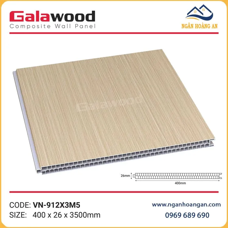 Tấm Vách Ngăn 2 Mặt PVC Giả Gỗ Galawood Tấm Vách Ngăn 2 Mặt PVC Giả Gỗ Galawood