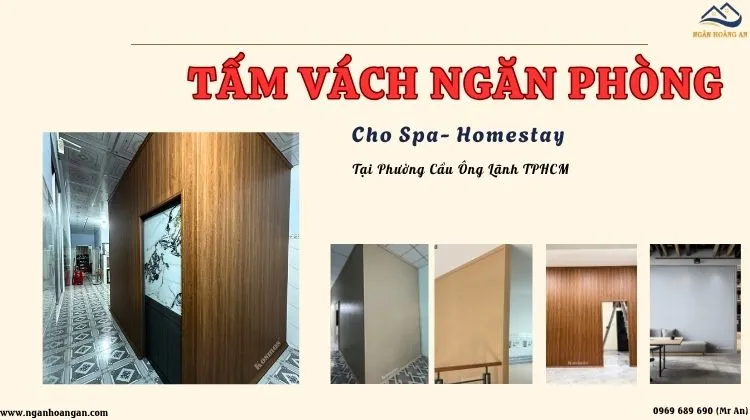 Tấm Vách Ngăn Phòng Cho Spa- Homestay Tại Phường Cầu Ông Lãnh TPHCM Tấm Vách Ngăn Phòng Cho Spa- Homestay Tại Phường Cầu Ông Lãnh TPHCM