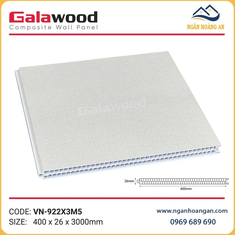 Tấm Vách Ngăn Phòng Ngủ Nhựa Giả Vân Vải Galawood VN-922X3M5 Tấm Vách Ngăn Phòng Ngủ Nhựa Giả Vân Vải Galawood VN-922X3M5