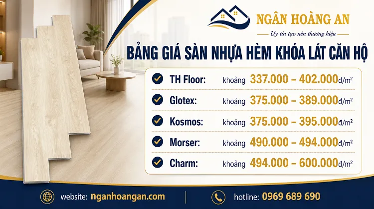 Tham Khảo Bảng Giá Sàn Nhựa Hèm Khoá Lát Căn Hộ Tại Đồng Nai