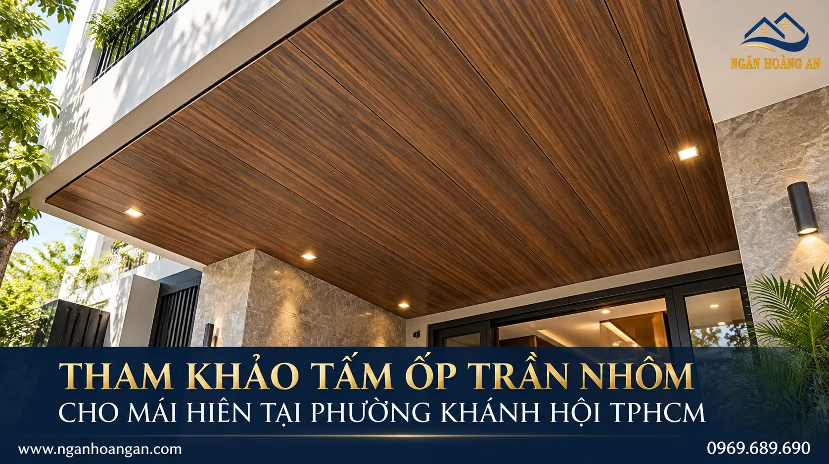 Tham Khảo Tấm Ốp Trần Nhôm Cho Mái Hiên Tại Phường Khánh Hội TPHCM