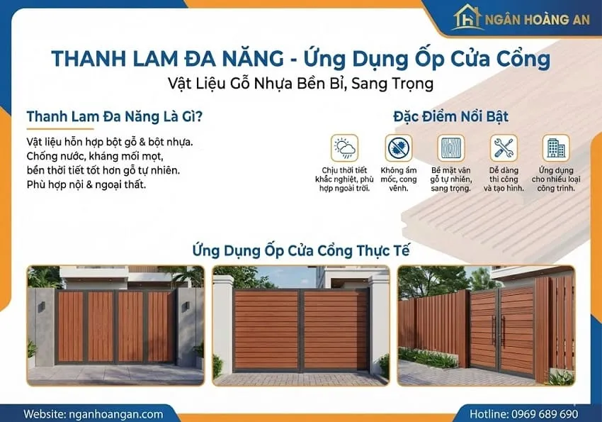 Thanh Lam Đa Năng Là Gì? Tại Sao Thích Hợp Để Ốp Cửa Cổng?