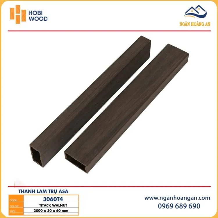 Thanh Lam Hộp Phủ ASA Ngoài Trời Hobiwood 3060T4