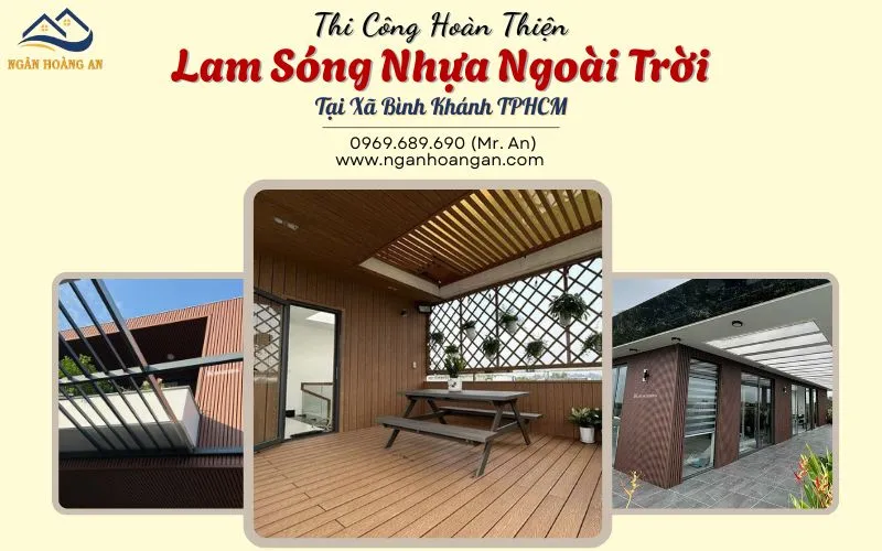 Thi Công Hoàn Thiện Lam Sóng Nhựa Ngoài Trời Tại Xã Bình Khánh TPHCM