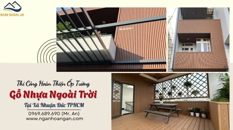 Thi Công Hoàn Thiện Ốp Tường Gỗ Nhựa Ngoài Trời 