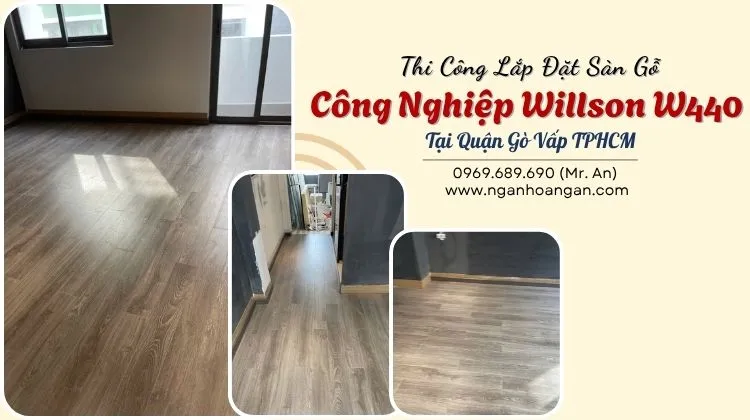 Thi Công Lắp Đặt Sàn Gỗ Công Nghiệp Willson W440