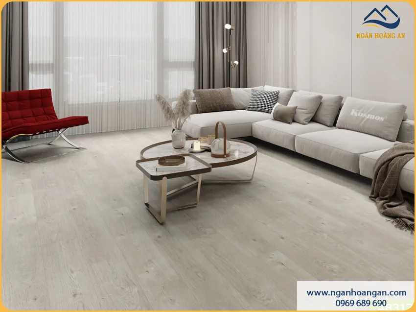 Thi Công Lát Sàn Gỗ Robina AB317 Cho Phòng Khách Giá Rẻ