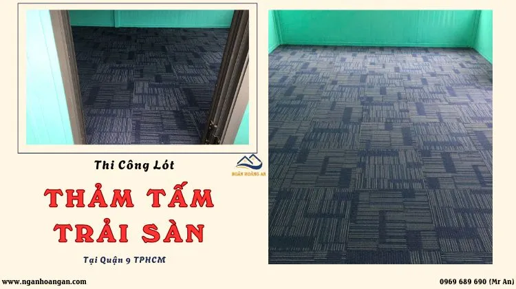 Thi Công Lót Nhà Container Bằng Tấm Thảm Trải Sàn Tại Quận 9 TPHCM