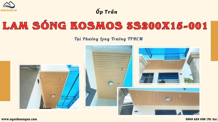 Ốp Trần Lam Sóng Kosmos 3S200X15-001 Tại Phường Long Trường TPHCM Ốp Trần Lam Sóng Kosmos 3S200X15-001 Tại Phường Long Trường TPHCM