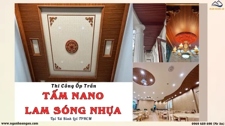 Thi Công Ốp Trần Nano, Lam Sóng Giả Gỗ Chuyên Nghiệp Xã Bình Lợi TPHCM