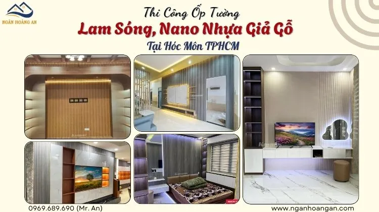 Thi Công Ốp Tường Lam Sóng, Nano Nhựa Giả Gỗ Tại Hóc Môn