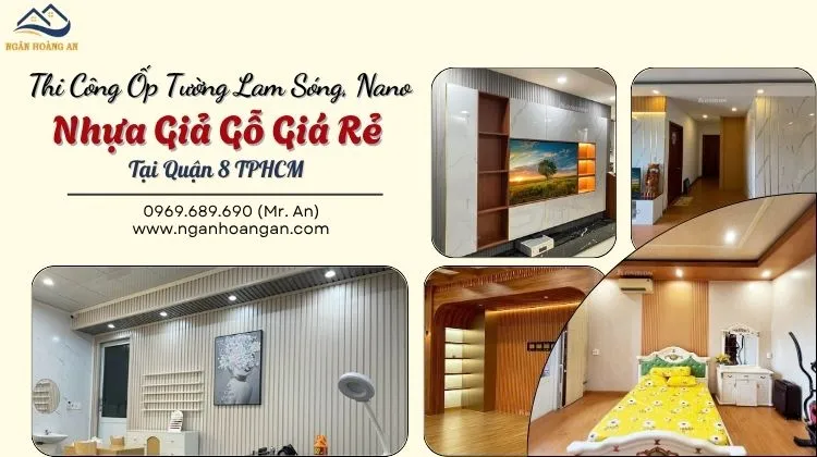 Thi Công Ốp Tường Lam Sóng, Nano Nhựa Giả Gỗ Giá Rẻ
