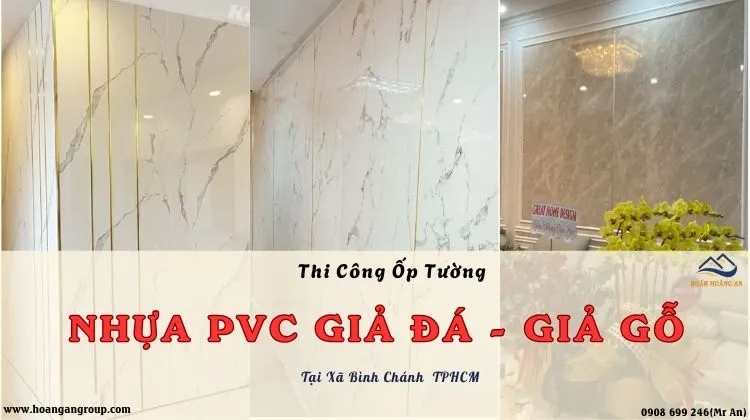 Thi Công Ốp Tường Nhựa Giả Đá, Giả Gỗ Tại Xã Bình Chánh TPHCM
