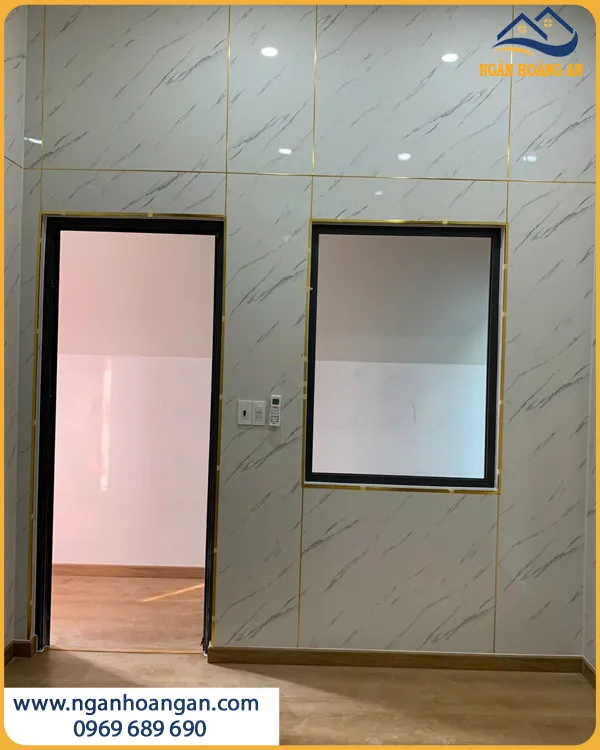 Thi Công Ốp Tường Phòng Ngủ Bằng PVC Giả Đá Đẹp