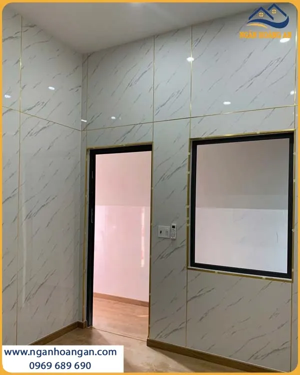 Ốp Tường Tấm PVC Giả Đá Kosmos Thi Công Nhanh, Có Độ Bền Cao