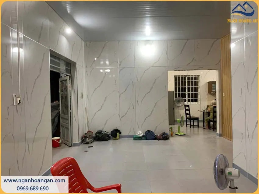 Ốp Tường Tấm PVC Giả Đá Kosmos Thi Công Nhanh, Có Độ Bền Cao