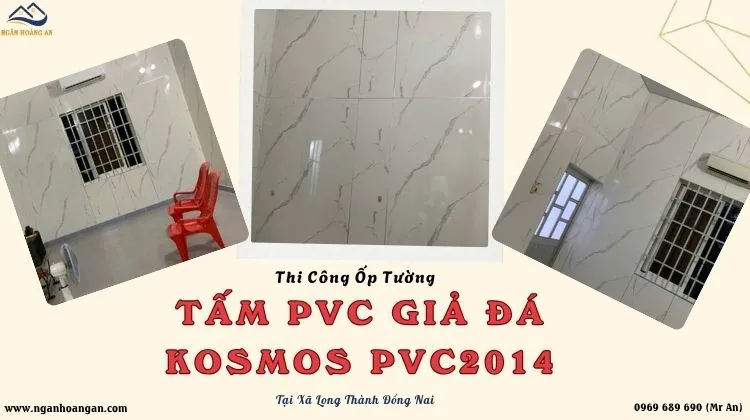 Thi Công Ôp Tường PVC Giả Đá Kosmos PVC2014 Tại Xã Long Thành Đồng Nai
