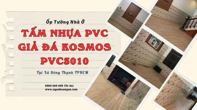 Ốp Tường Nhà Ở Bằng PVC Giả Đá Kosmos PVC3010 Tại Xã Đông Thạnh TPHCM