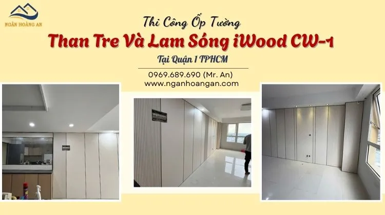 Thi Công Ốp Tường Than Tre Và Lam Sóng iWood CW-1