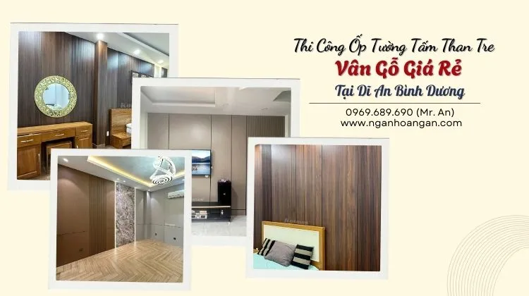 Thi Công Ốp Tường Tấm Than Tre Vân Gỗ Giá Rẻ