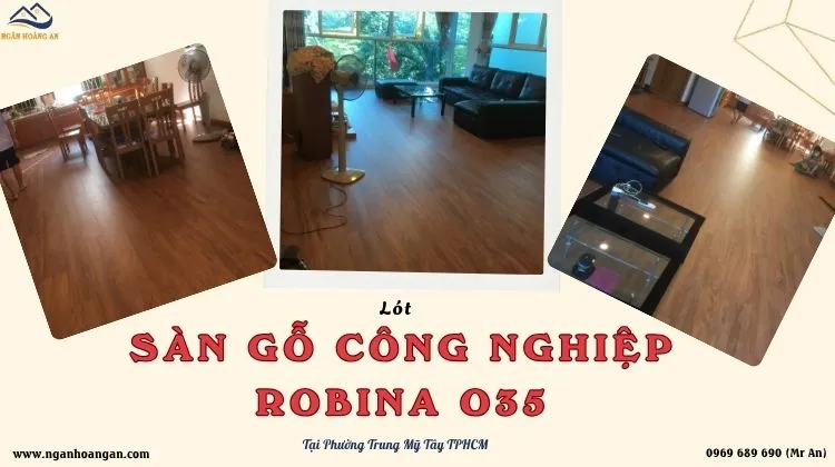 Lót Sàn Gỗ Công Nghiệp Robina O35 Tại Phường Trung Mỹ Tây TPHCM
