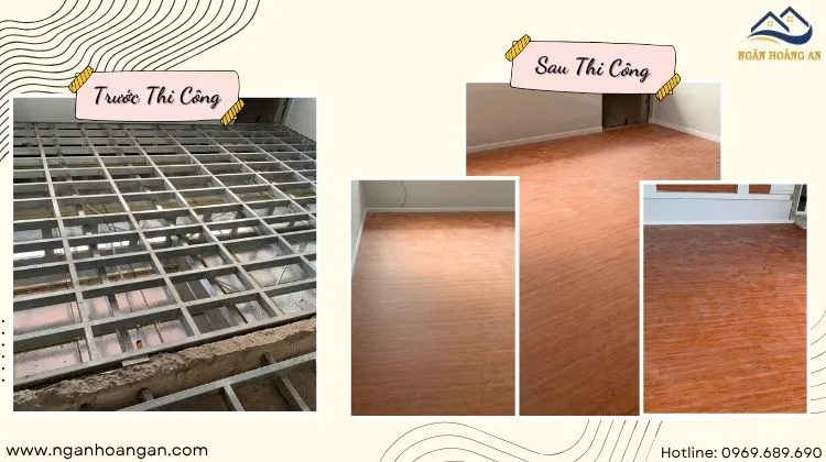 Thi Công Sàn Nhựa Chịu Lực Làm Gác Lửng Phòng Trọ
