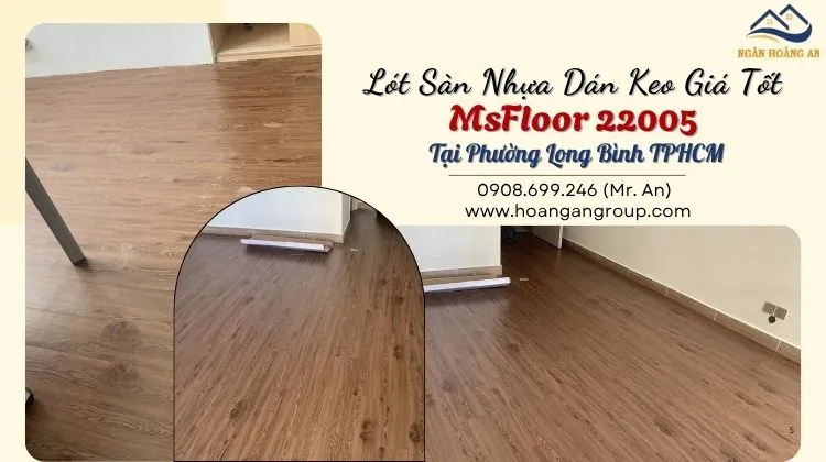 Lót Sàn Nhựa Dán Keo Giá Tốt MsFloor 22005 Tại Phường Long Bình 