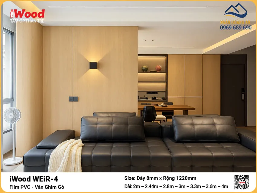 Thi Công Tấm Ốp Than Tre WEiR-4 Vân Ghim Gỗ Uy Tín